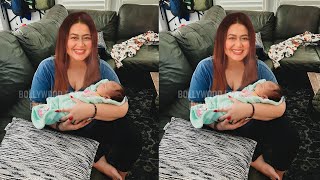 Neha Kakkar Shared first Photo of her New Born Baby Boy Bollywood Era [upl. by Semela]