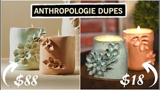 Anthropologie DIY Home Decor Dupes  Look for Less Challenge [upl. by Elfrieda636]