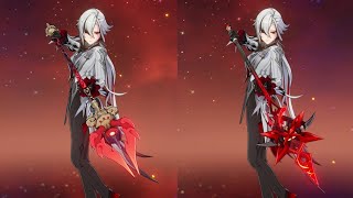 Arlecchino  Weapon Comparison Crimson Moon’s Semblance vs Staff of Homa [upl. by Atniuq502]