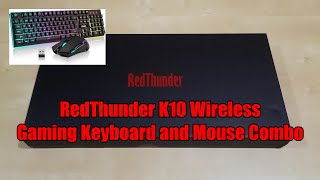 RedThunder K10 Wireless Gaming Keyboard and Mouse Combo [upl. by Nosyd235]