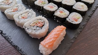 Come fare il sushi in casa  SUSHI ricetta passo dopo passo [upl. by Doolittle826]