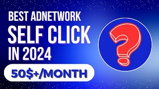 Best adnetwork for self click in 2024  Monetag and unity ads self click app [upl. by Norga]