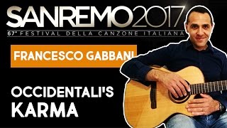 Occidentalis Karma  Francesco Gabbani  Chitarra [upl. by Omidyar433]