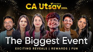 CA UTSAV 2024 The Biggest Result Celebration Unacademy Live Event [upl. by Atnom]