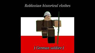 How to make German empire soldier  55 days at Peking  Roblox historical clothes [upl. by Adlay]