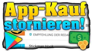 Google Play Store Apps zurückgeben  Geld wieder bekommen  Rückgabe und Erstattung  Tutorial [upl. by Ahsanat869]