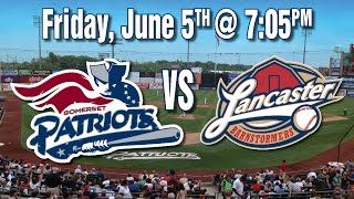 6515 Lancaster Barnstormers  Somerset Patriots Baseball Game Live stream from SPNtv [upl. by Tegan]