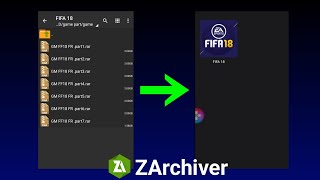 How to Extract Multiple RAR Files into one on Android ZArchiver [upl. by Onahpets]