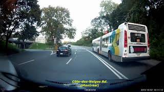 Driving on CôtedesNeiges Rd amp Dr Penfield Ave in Montreal  TPOV 065 [upl. by Adnamal]