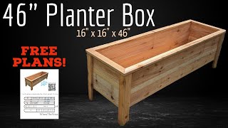 Cedar Planter Box FREE PLANS  How To [upl. by Areis]