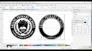 CorelDraw X7 How to design finest Round Logo  Download latest CorelDraw 2023 Update [upl. by Eppillihp]