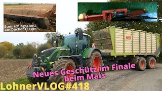 LohnerVLOG418 Fendt 724 Gen6 und Kaweco Radium im Mais I Steinschlagschutz am Dücker Heckmulcher [upl. by Gridley]