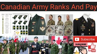 CanadianForces Armyranks Armyinsignia DGISPROFFICIAL Canadian Forces  Army Ranks and Insignia [upl. by Arbmahs826]