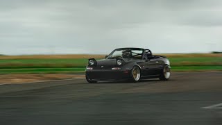 Eunos Roadster B6 16 with 4AGE Silvertop ITBs  Llandow Circuit NA6CE ASMR POV miata ロードスタ [upl. by Nickles]