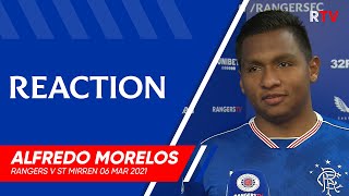 REACTION  Alfredo Morelos  Rangers 30 St Mirren [upl. by Bibi]