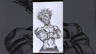 Quick Sukuna Drawing  Jujutsu Kaisen 🔥youtubeshorts sukuna anime [upl. by Lanford]