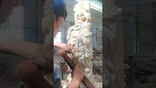 beautiful wood carving woodworking woodcraftideas wood woodcrafting crafting woodcraft diy [upl. by Osterhus]