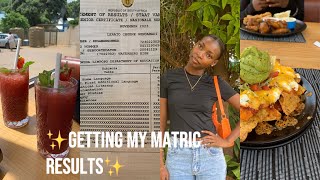 GETTING MY MATRIC RESULTS 🤍✨ [upl. by Ecinuahs602]