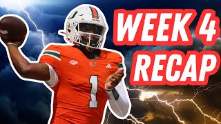 College Football Week 4 RECAP amp Reaction [upl. by Laro]