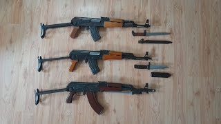 Chinese Underfolder AK47 Options with different front ends [upl. by Server449]