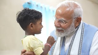 PM Modi’s heartfelt connection with a kid in Wayanad Kerala [upl. by Shaughn936]