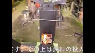 ロケットマスヒーター（ロケットストーブ）2013 1102 Rocket Stove Mass Heateｒ [upl. by Yentnuoc]