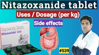 Nitazoxanide tablets  Nitazoxanide tablets 500  Nitazoxanide 200 mg  Nizonide 500 mg tablets [upl. by Dlonyar]