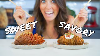 How to Make Hasselback Potatoes with a Quick Trick 2 Delicious Ways [upl. by Anir]