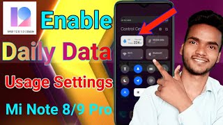 How To Enable Daily Data Usage in redmi note 89 Pro  MIUl 12 Daily Daily Data Show Kaise Kare [upl. by Silra]