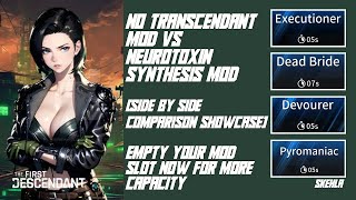 Freynas Neurotoxin Synthesis vs No Transcendant Module Side by Side Comparison  HM Bosses  TFD [upl. by Halilak856]