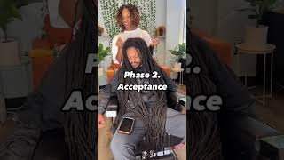 He was mad she charged him extra for knee length locs 🤷🏽‍♀️ [upl. by Ydorb]