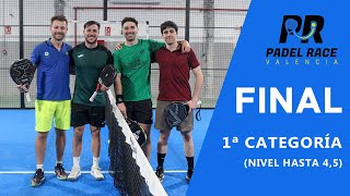 Final XIX Torneo Valencia Padel Race 1ª Categoría hasta 45  07012024 [upl. by Mistrot]