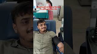 Donating blood during Navratri to save someones life navratri navratrispecial yt ytshorts [upl. by Atinihs899]