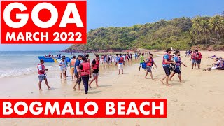 South Goas Famous Bogmalo Beach  March 2022  Watersports amp Island Trip  Goa Vlog  South Goa [upl. by Tigdirb874]