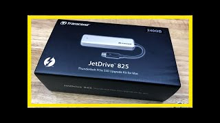 Transcend JetDrive 825 SSD Upgrade Kit for MacBook Review [upl. by Curtis244]