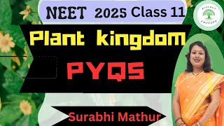 PYQS Of Plant Kingdom NEET 2025 MOST IMPORTANT PYQS NEET CLASS 11 [upl. by Haven]