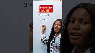 Crazy math question Prove that 23 🤔 mathshorts algebra education [upl. by Hanoj]