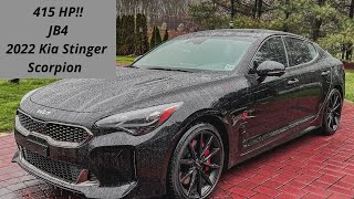 415 Horsepower KIA Stinger Scorpion GT2 AWD JB4 Tuned Review test drivesound [upl. by Norret796]