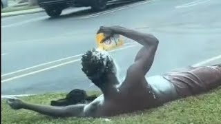 Fentanyl Addict Pouring Baking Soda On Himself In The Sun [upl. by Mercado797]