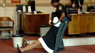 Judge Dragged Out of Courtroom After Being Sentenced to Jail [upl. by Enilemme724]