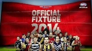 2014 AFL Fixture  ClubbyClub Analysis [upl. by Einnahc7]