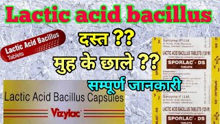 Lactic acid bacillus tablet Sporlac tablet  Vizylac capsule use dosage [upl. by Anaihsat]