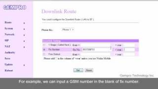 3G GSM VoIP Gateway GP710712 Setting Instruction Gempro [upl. by Inalaehon]