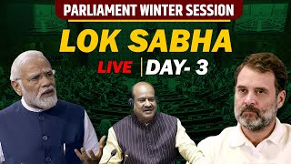 LIVE Parliament winter session  Lok Sabha  Manipur  Waqf Bill  NDA  Congress I Adani  PM Modi [upl. by Suiramed]