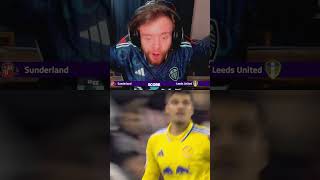 Meslier has a howler Sunderland vs Leeds United goal reaction [upl. by Nessej]