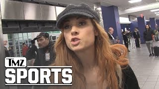 WWEs Becky Lynch Wants to Slap the Head Off Ronda Rousey  TMZ Sports [upl. by Chyou]