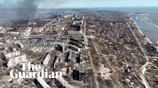 Drone footage shows scale of devastation in Mariupol [upl. by Annohs258]