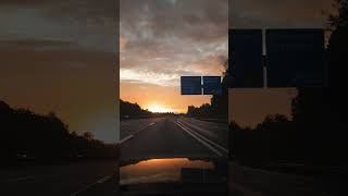 Sonnenaufgang auf A3 audi autobahn [upl. by Silsbye45]