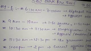 Day 1 Sbi clerk pre to do list For beginners Follow it blindly [upl. by Ranjiv]