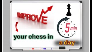 Improve your chess tactics in 5 mins a day  Steinitz game [upl. by Yleik]